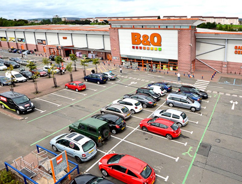 Great Western Retail Park in Glasgow, Scotland